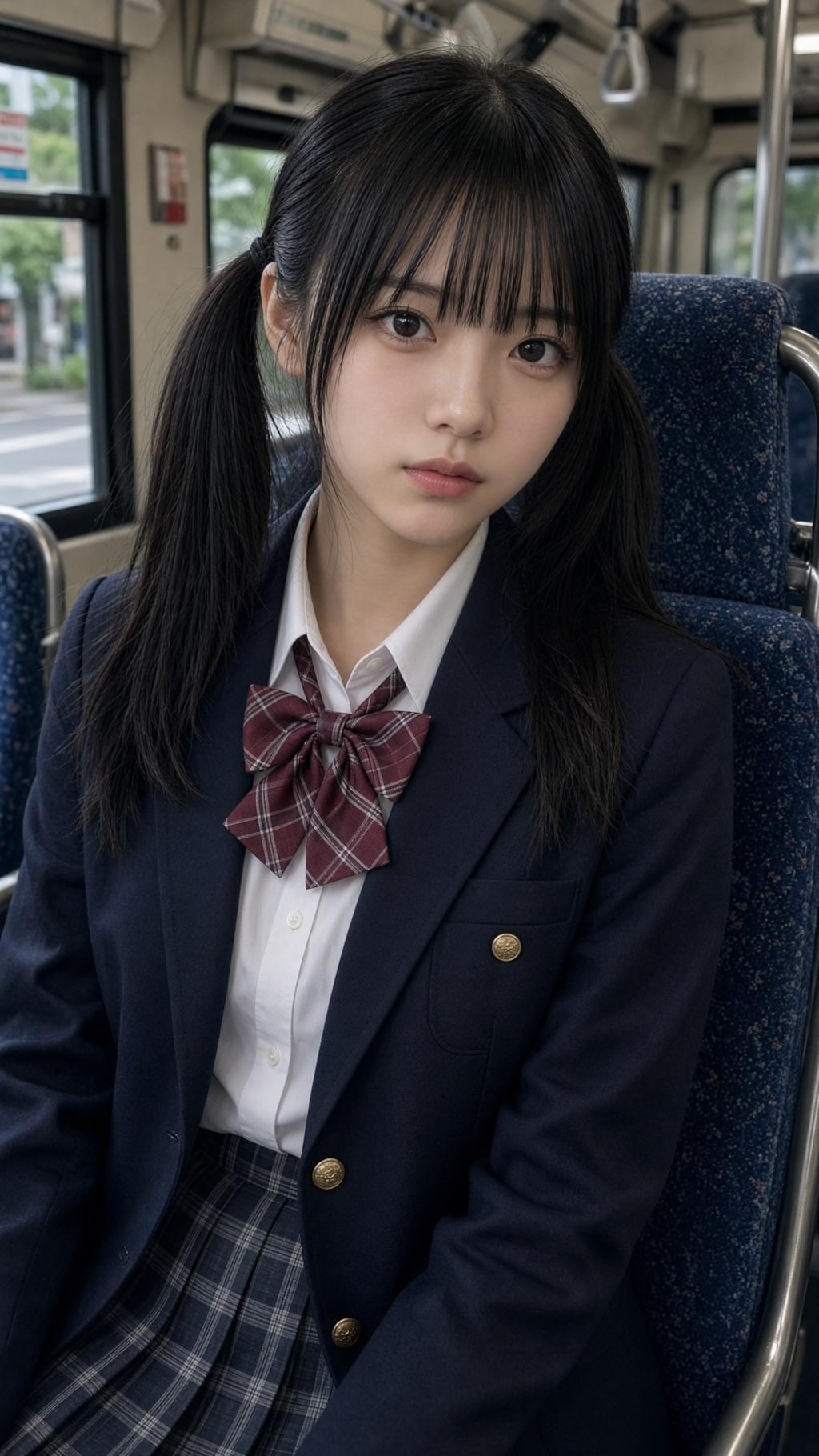 バスの女子高生