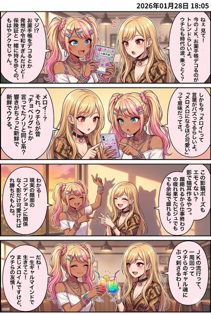 毎日漫画18時　最新JKトレンド | の人気AIイラスト・グラビア