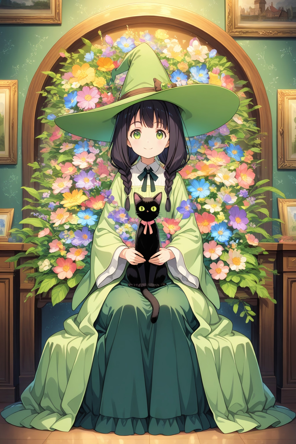 緑の魔女と黒猫