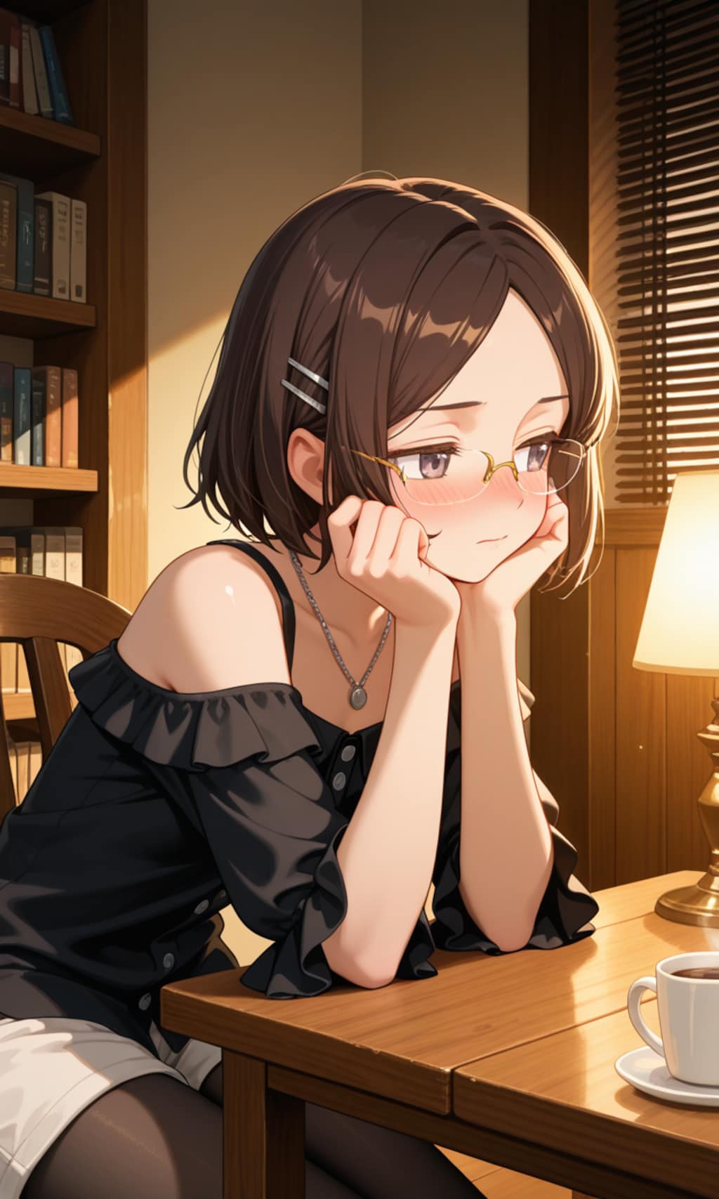 そういう雰囲気になってきたことを察する眼鏡っ娘