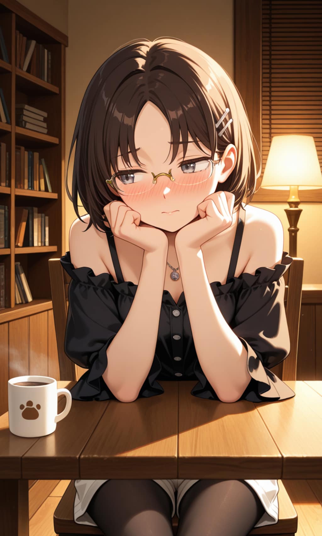 そういう雰囲気になってきたことを察する眼鏡っ娘