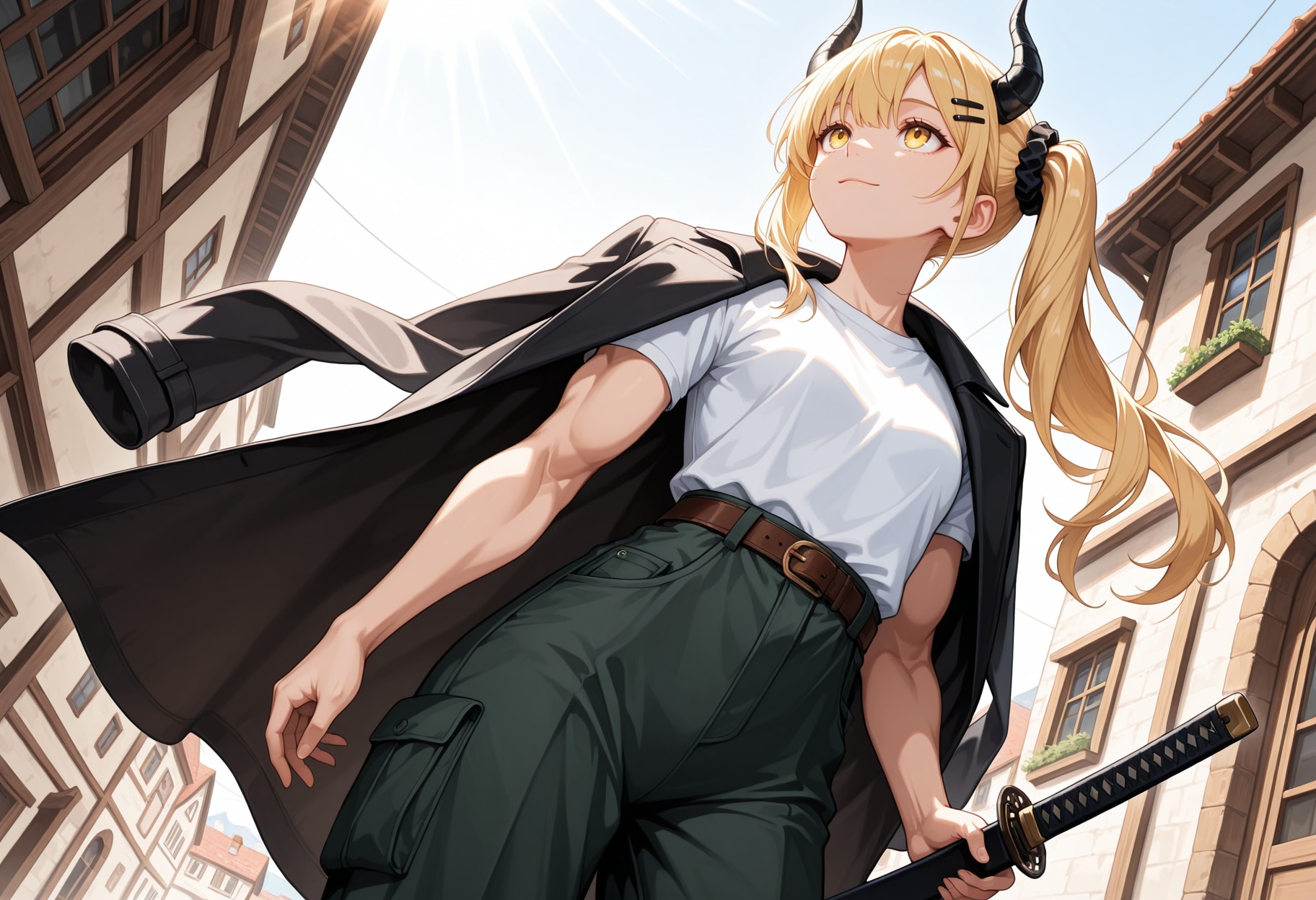 晴れた日の女鬼高生さん | の人気AIイラスト・グラビア