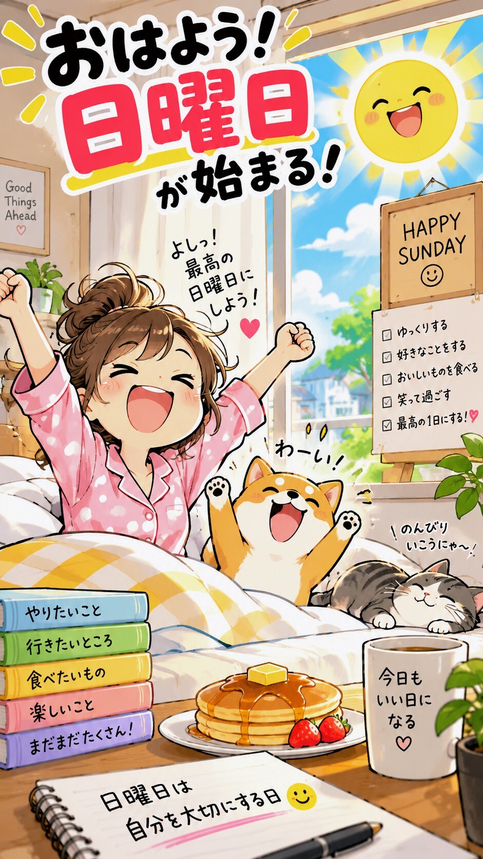 おはよう日曜日 | の人気AIイラスト・グラビア