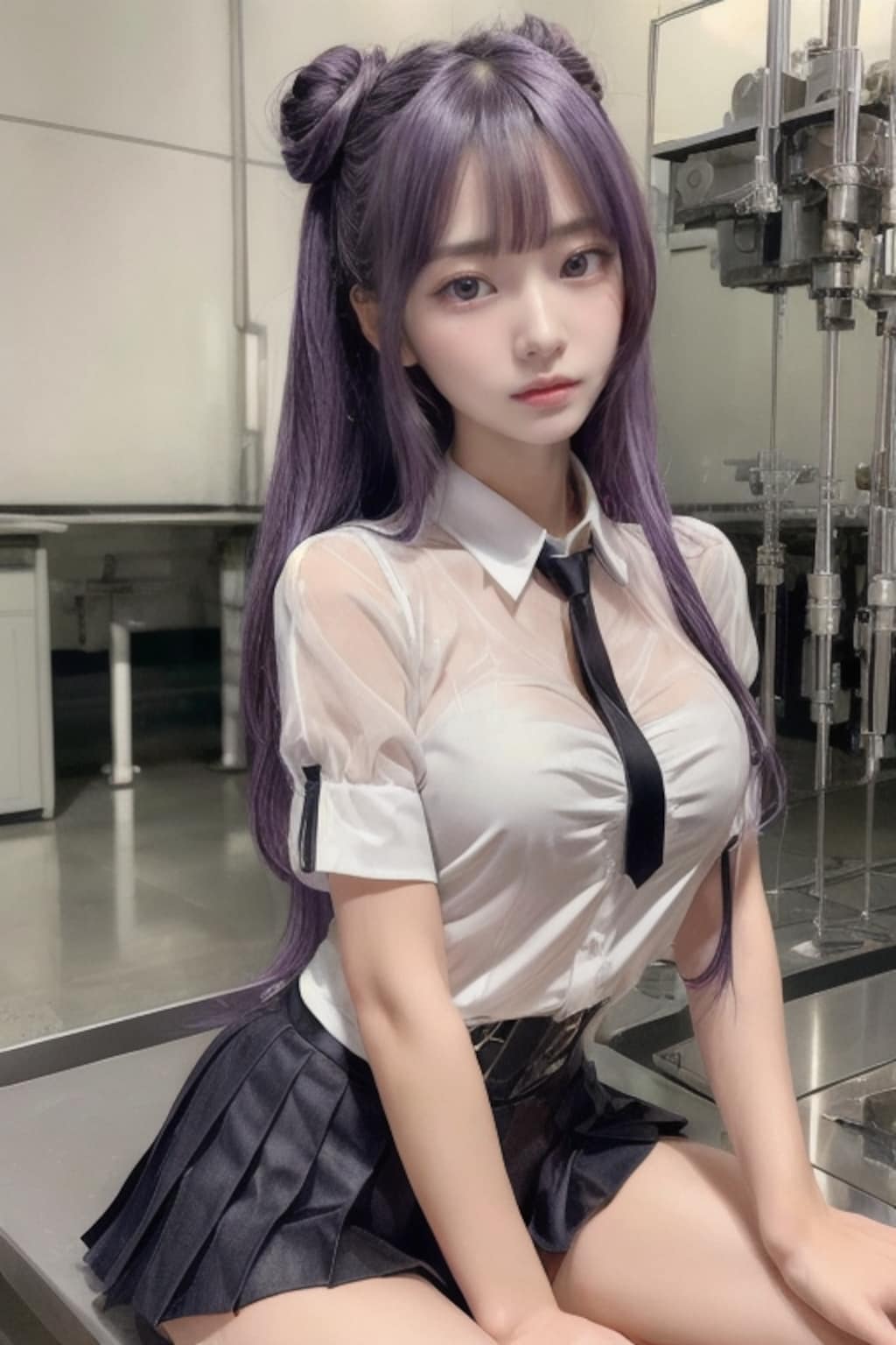 精密機械工場の看板娘