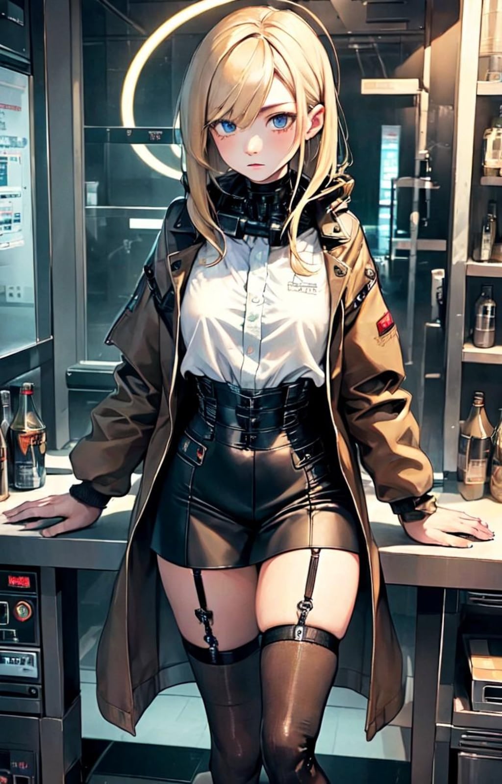 ショートバーに来た金髪少女