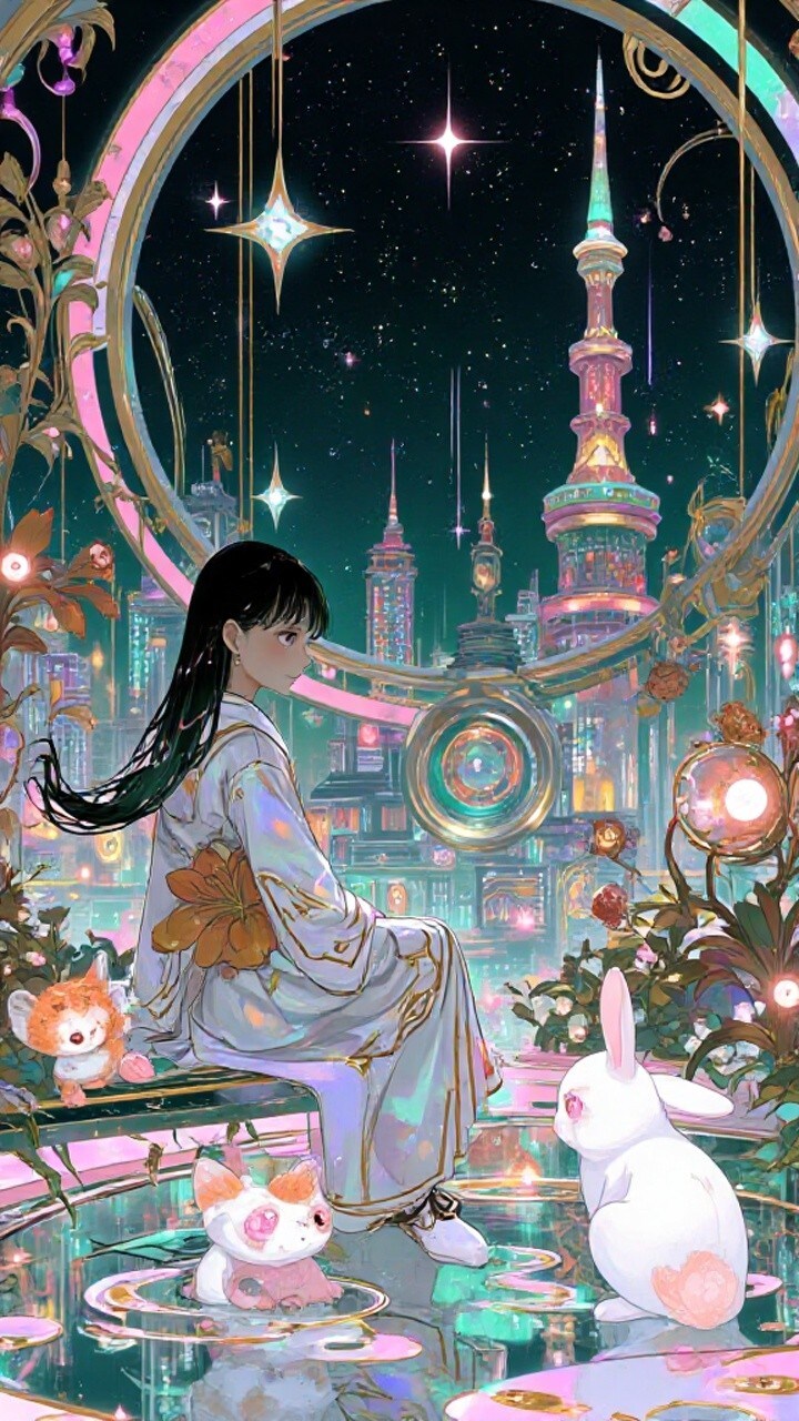 近未来的都市の夜