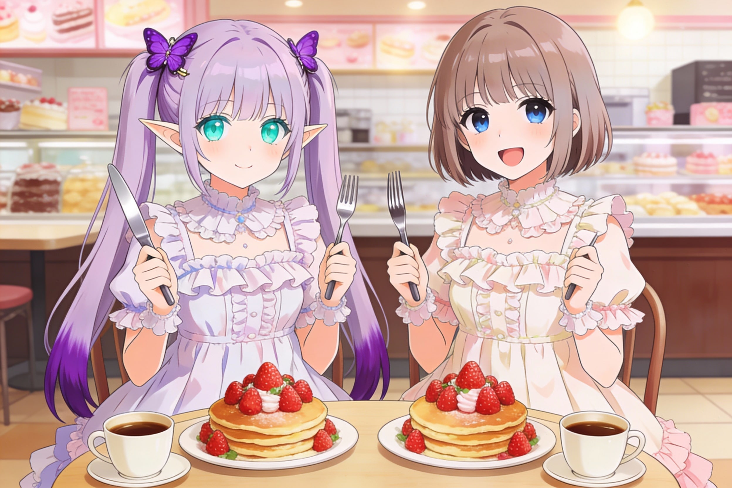 いちごパンケーキ | の人気AIイラスト・グラビア