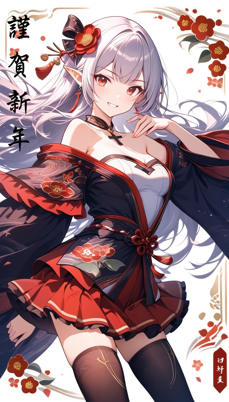謹賀新年！『あけましておめでとう！　今年も一年流鏑馬のごとくよろしく！！』アビゲイル