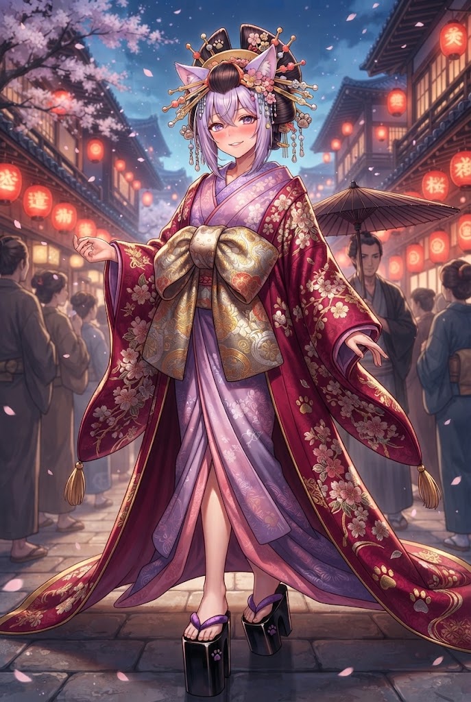 シスの花魁道中 | の人気AIイラスト・グラビア