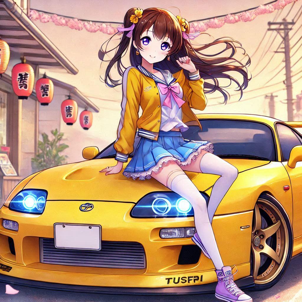 ラブライブキャラとイエローカラートヨタスープラ | の人気AIイラスト・グラビア