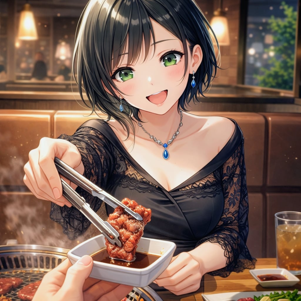 焼肉デートな藍音ちゃん