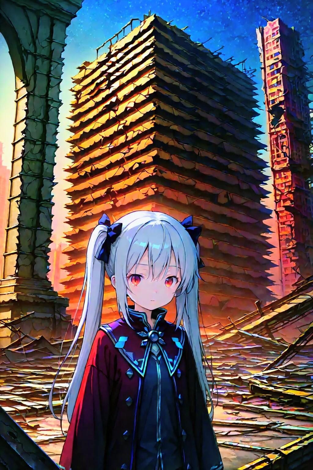 銀髪ツインテゴスロリお姉やん