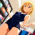 推し活ちゃん　スク水ショッピングin seaART 4枚目