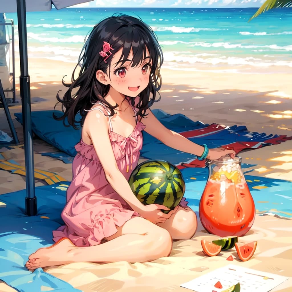 スイカジュース作ったよ | の人気AIイラスト・グラビア