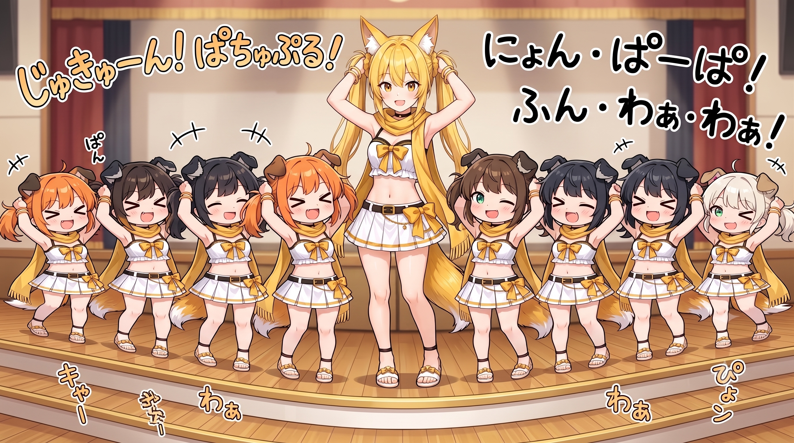 No.124 いぬみみようちえんのみんな（謎の海産物さん）