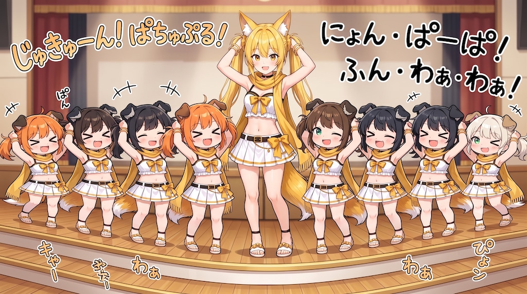 No.124 いぬみみようちえんのみんな（謎の海産物さん）