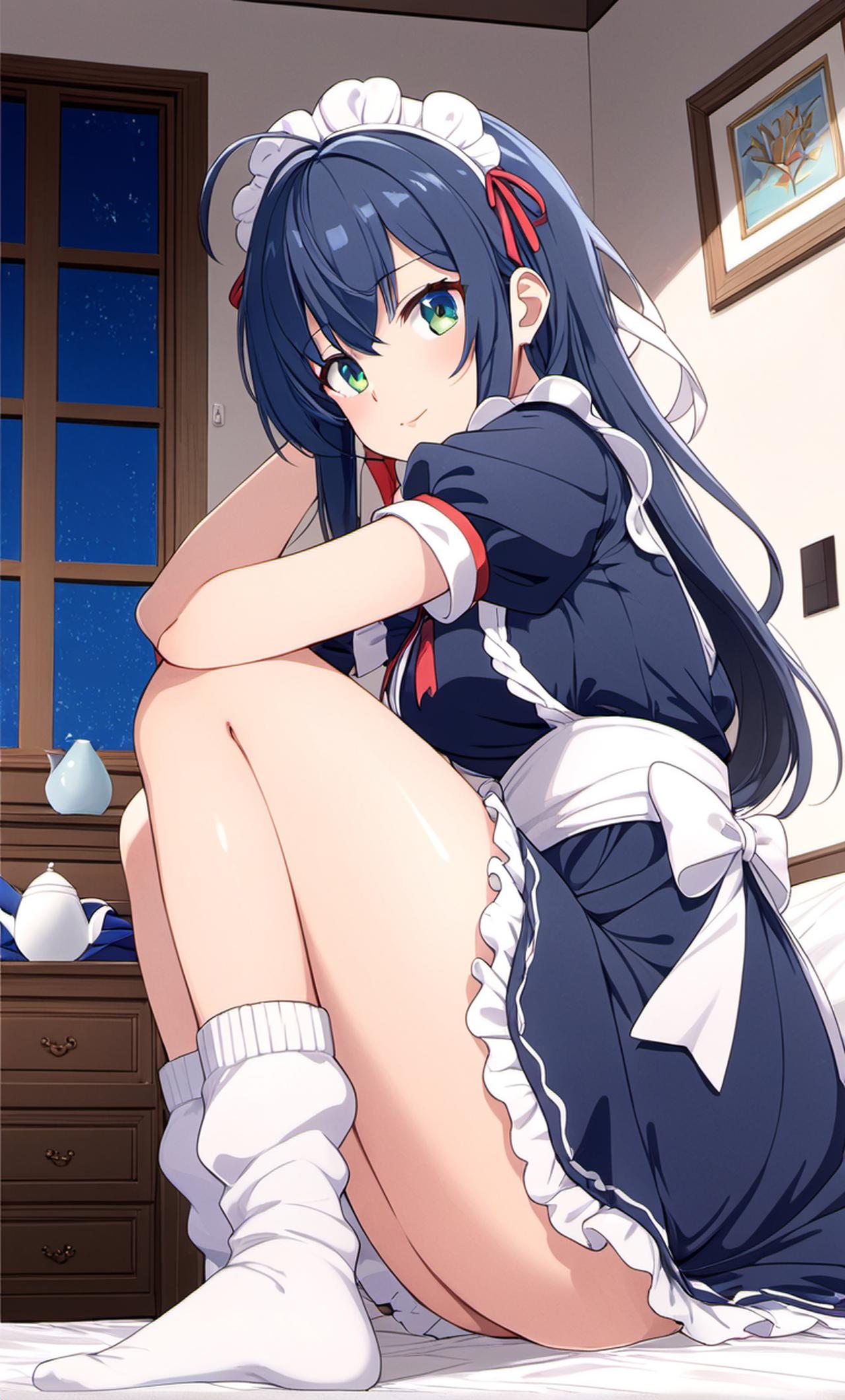 メイド服の女性