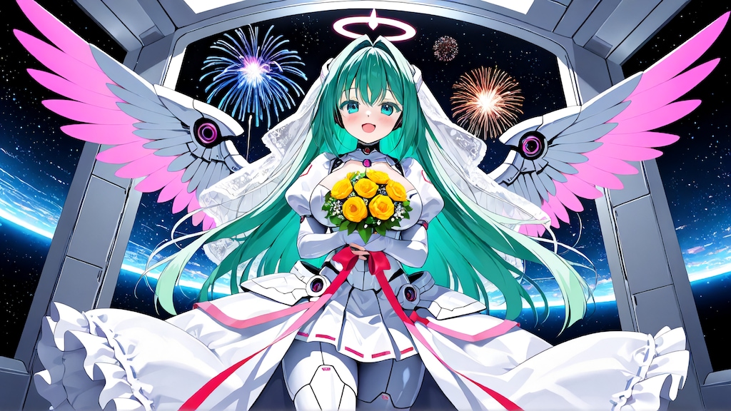 宇宙ステーションでジューンブライド