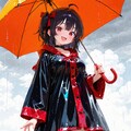 雨を楽しむうちの子 3枚目