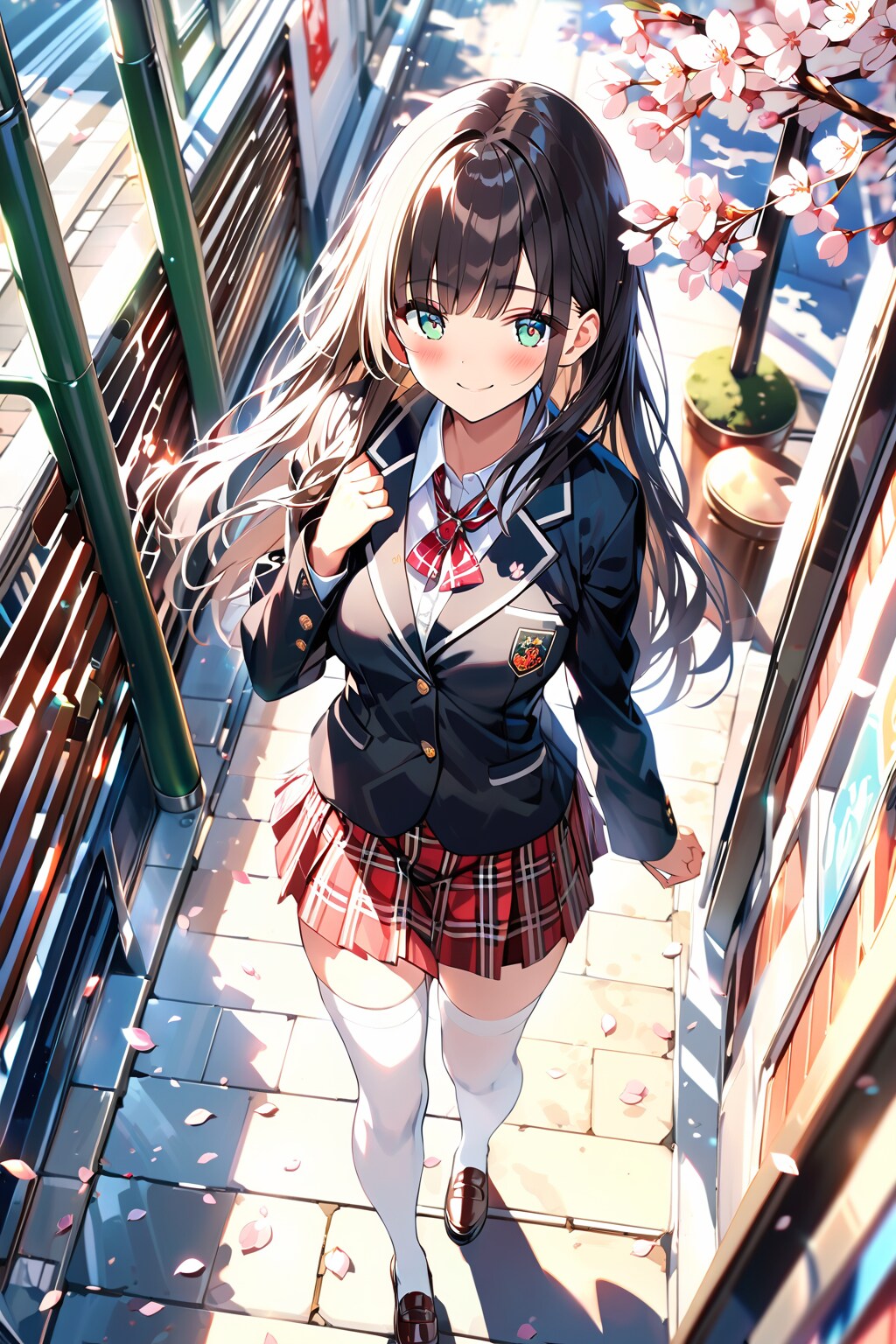 桜の下