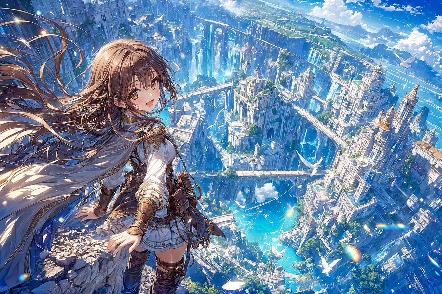 最高の景色、今更新したっ♪ ～New Best View Unlocked!～ | の人気AIイラスト・グラビア