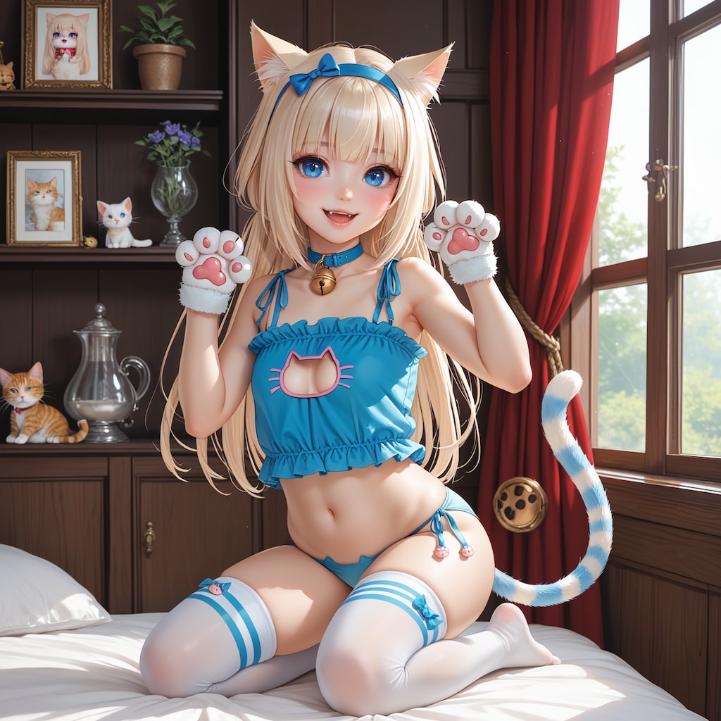 今日のニャンコ ～ウチのコ（ペット）自慢～Part.20 部屋着で(=^..^=)ﾐｬｰ💕【model：waiANIHENTAIPONYXL_v60】