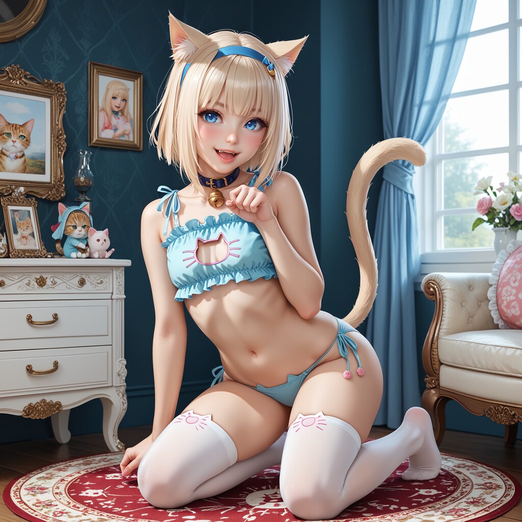 今日のニャンコ ～ウチのコ（ペット）自慢～Part.20 部屋着で(=^..^=)ﾐｬｰ💕【model：waiANIHENTAIPONYXL_v60】