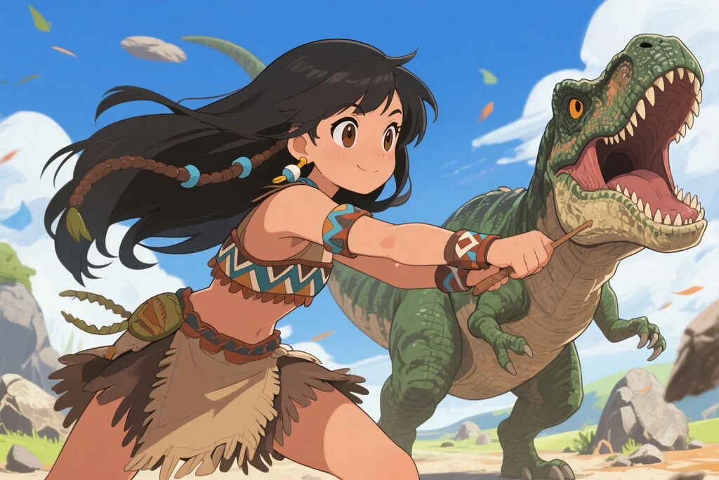 恐竜を飼い始めたさくらちゃん