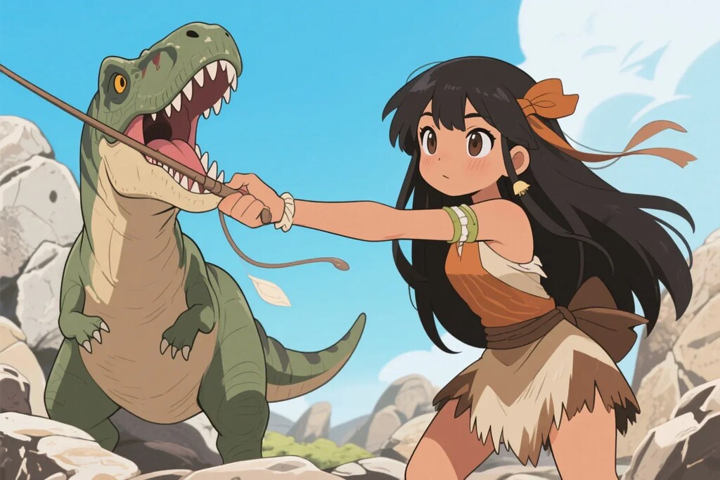 恐竜を飼い始めたさくらちゃん