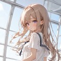金髪ロングJK 4枚目