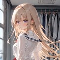 金髪ロングJK 3枚目