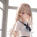 金髪ロングJK 5枚目