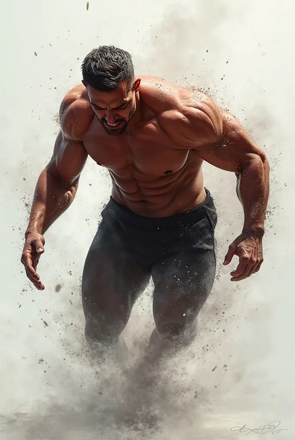 筋肉の躍動