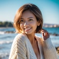 美熟女　ニット 4枚目
