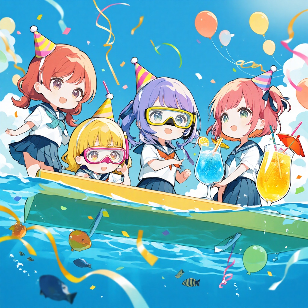 海上遭難パーティー | の人気AIイラスト・グラビア