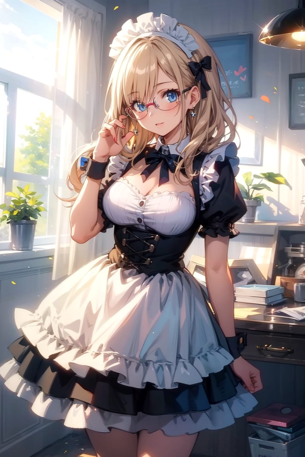 メガネ美少女メイド