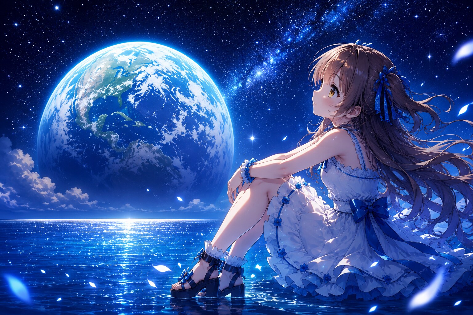 いつか名前もなく 静かに輝く青い水の星よ