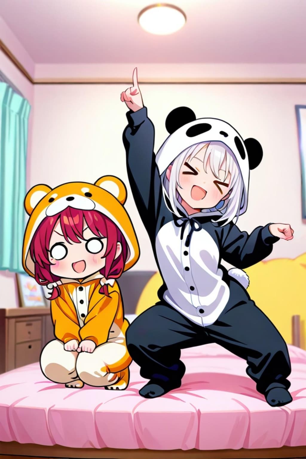 柴犬ちゃんとパンダちゃん