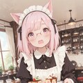 メイド喫茶バイト2日目の猫娘ちゃん 4枚目