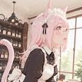 メイド喫茶バイト2日目の猫娘ちゃん 3枚目