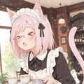 メイド喫茶バイト2日目の猫娘ちゃん 5枚目