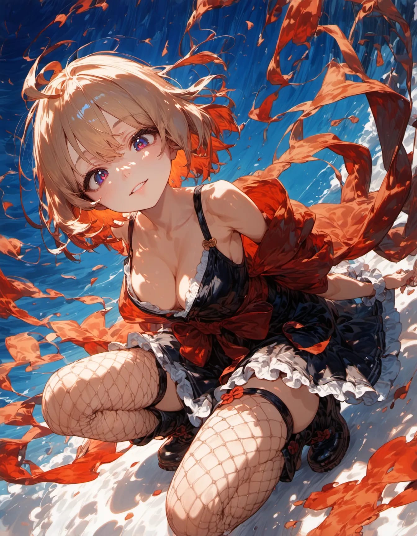 Dancing with the Deep Blue | の人気AIイラスト・グラビア