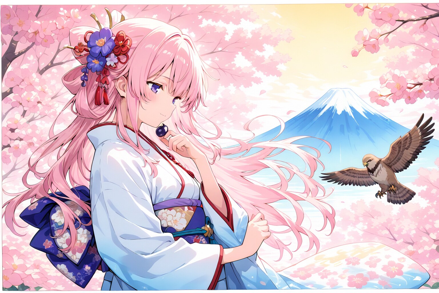 初夢「一富士二鷹三茄子」②(茄子出てない！) | の人気AIイラスト・グラビア