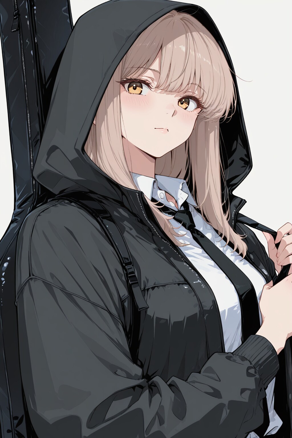 楽器ケースを担ぐ少女 | の人気AIイラスト・グラビア