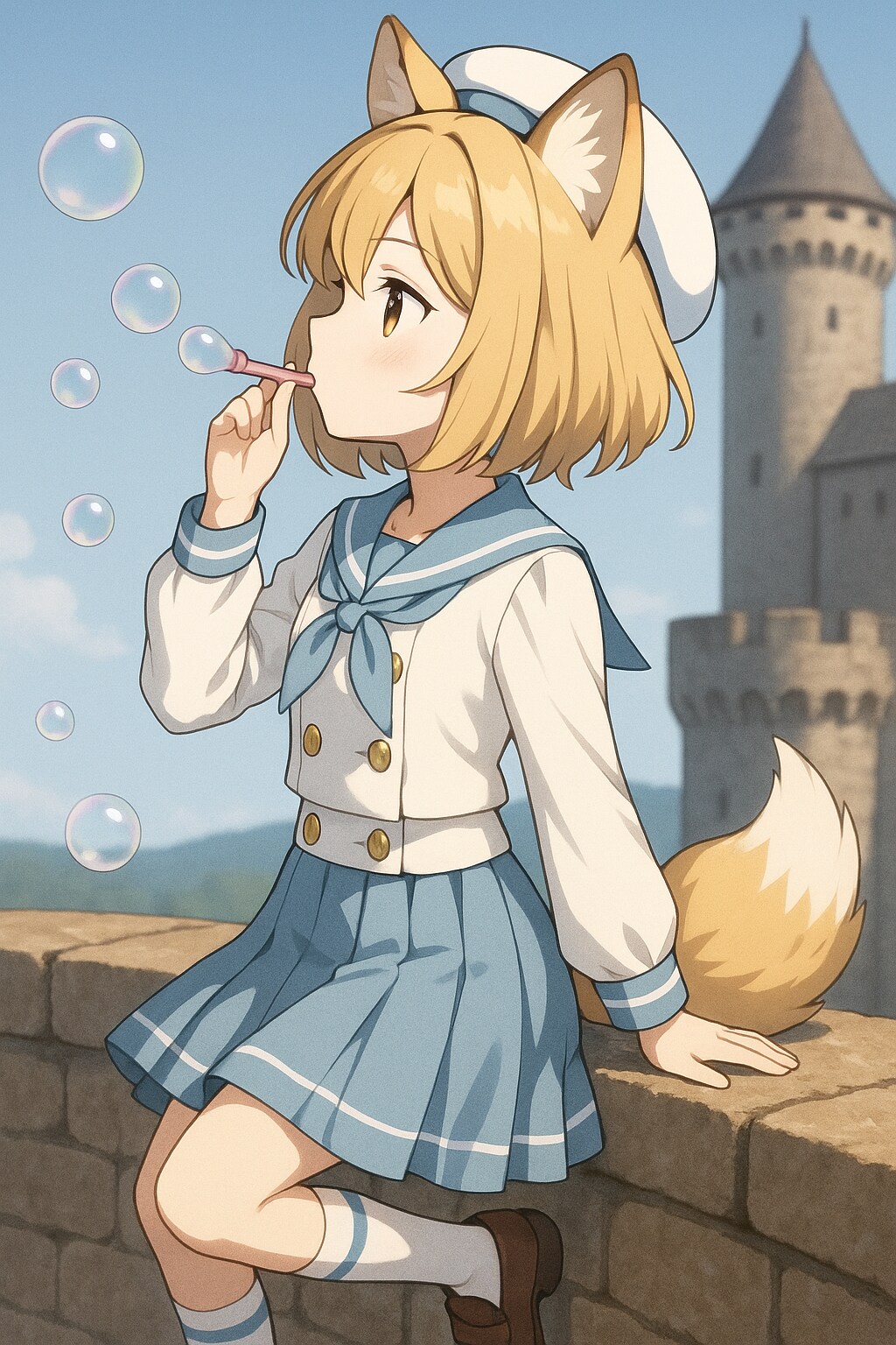 しゃぼん玉とばせ～