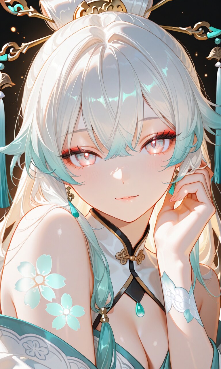 見つめる