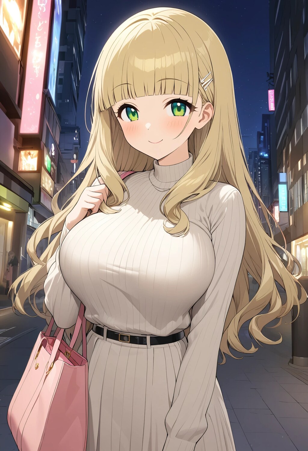 金髪のお姉さん。