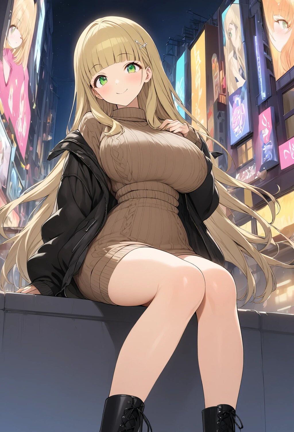 金髪のお姉さん。