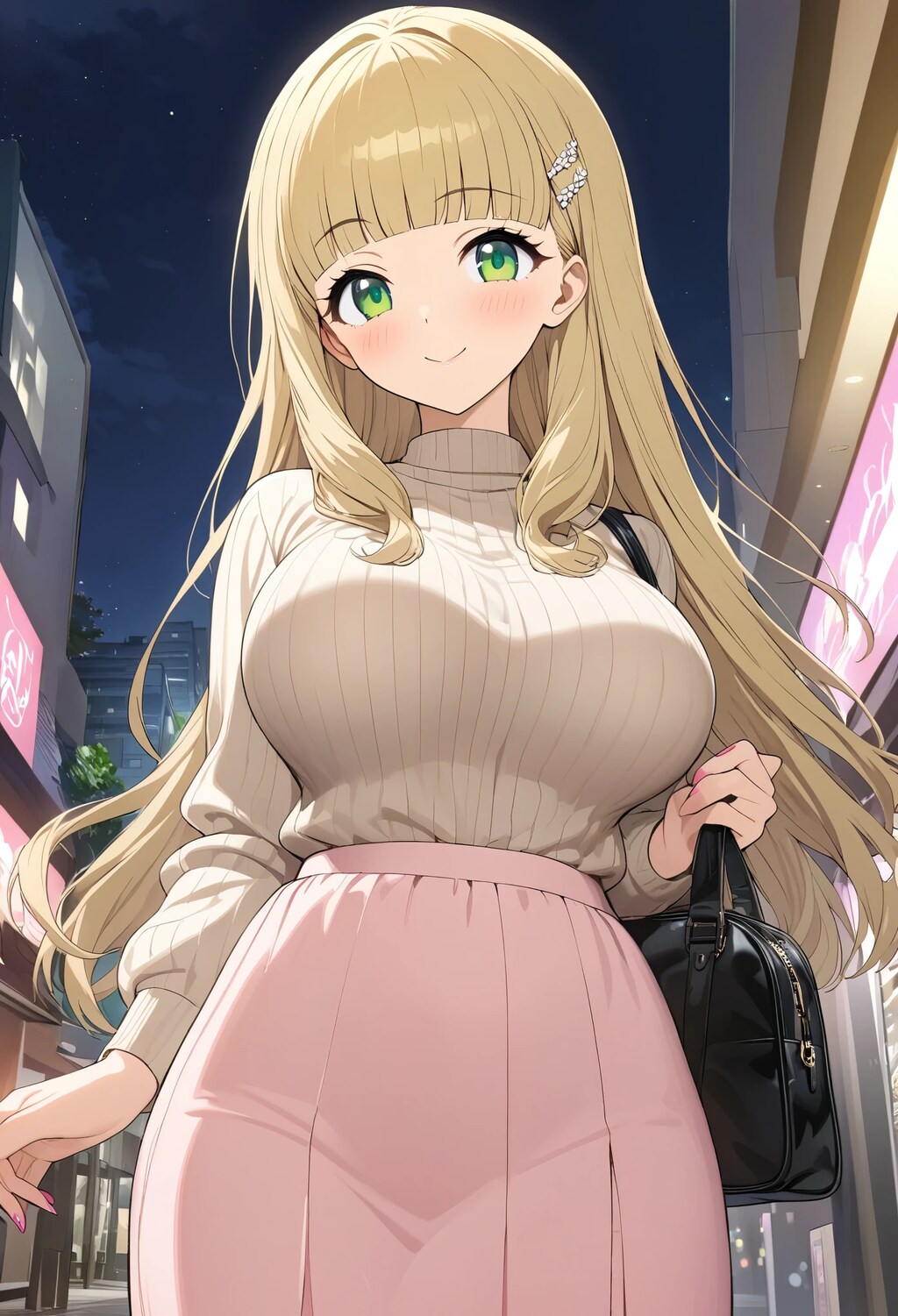 金髪のお姉さん。