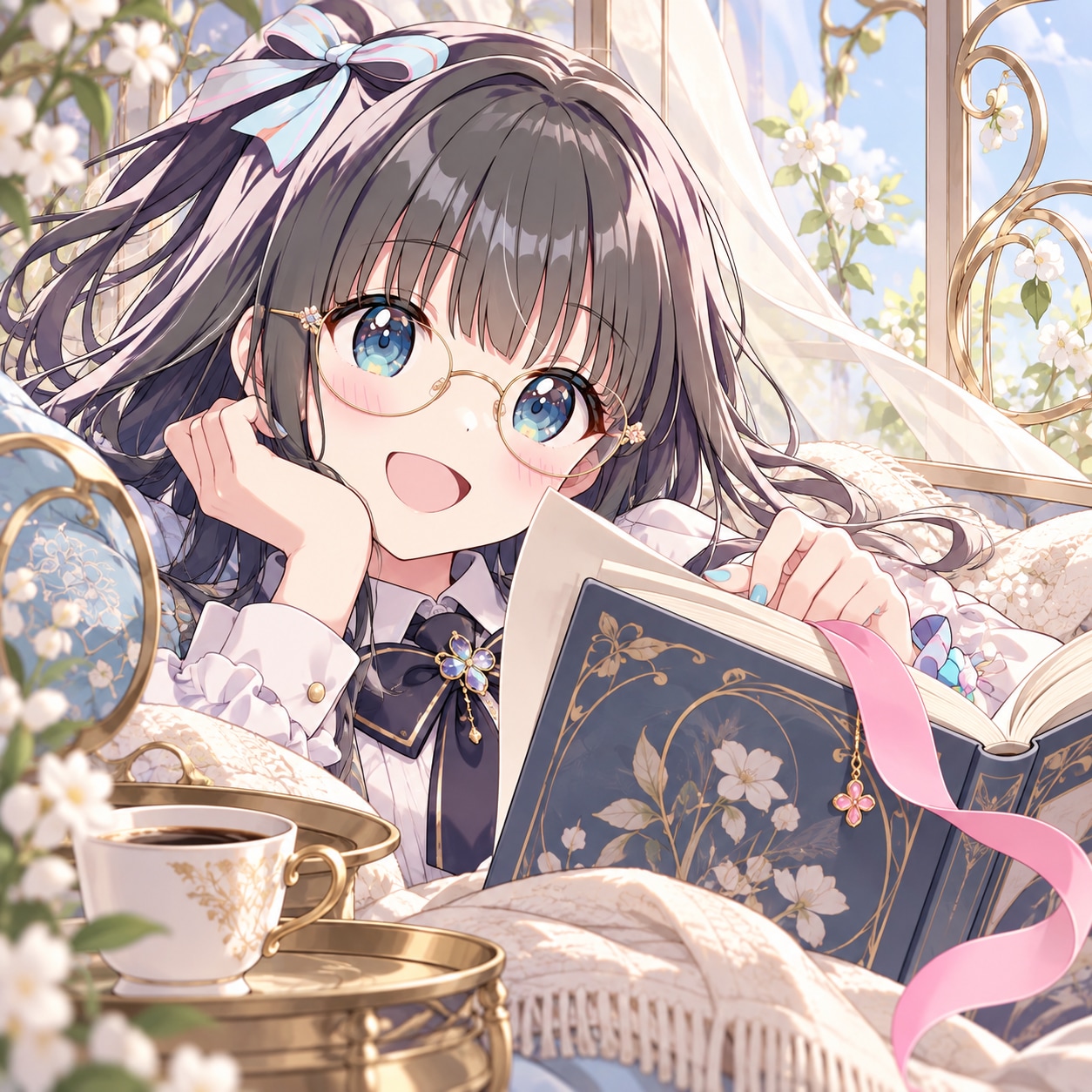 メガネとネクタイとコーヒー（４）３時のアイドル　GPTimages2.5 | の人気AIイラスト・グラビア